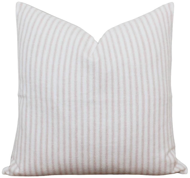 Ticking stripe throw clearance pillows