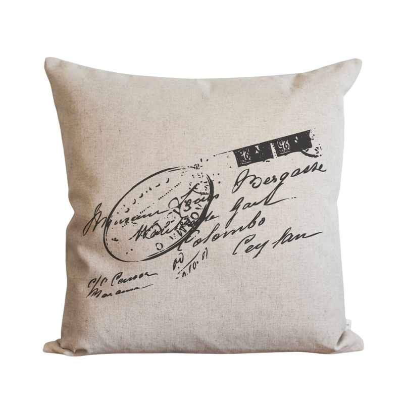 Stamp Pillow Cover.
