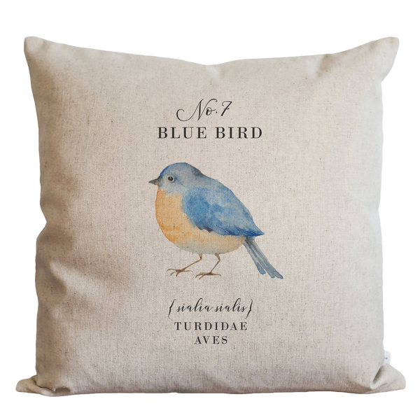 Blue Bird Pillow Cover