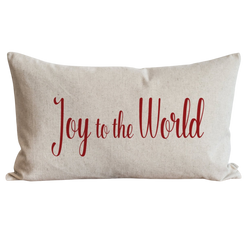 Joy to the World Pillow Cover.