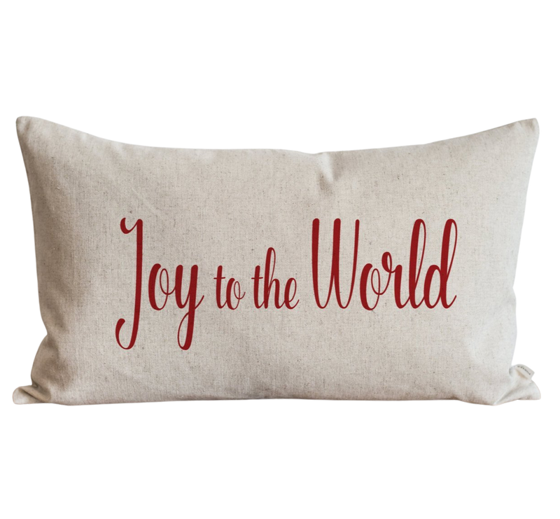 Joy to the World Pillow Cover.