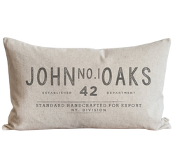 Vintage Collection_Custom Name_John No.1 Oaks Pillow Cover.