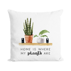 Where My Plants Are Pillow Cover