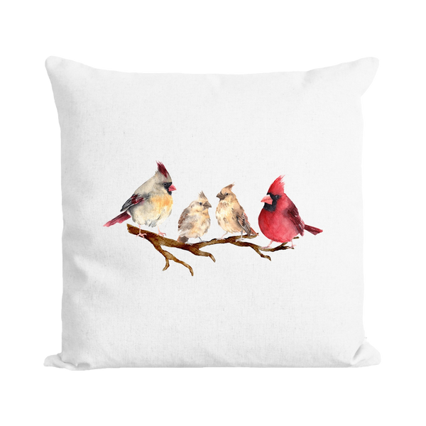 Cardinal Family Pillow Cover