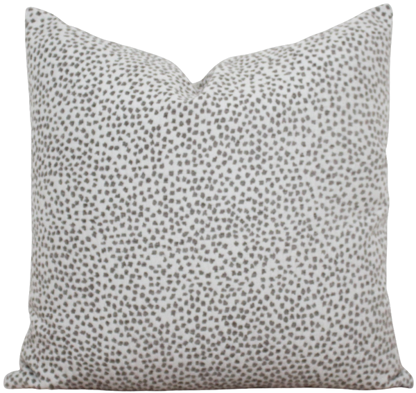 Gray Dot Pillow Cover | Willow Alabaster