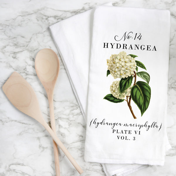 Botanical Hydrangea Tea Towel