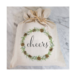 Cheers Gift Bag // Gift Wrap // Packaging Bag // Present // Party Favor // Wedding Favor // Gift Bag // Hostess Gift - Porter Lane Home