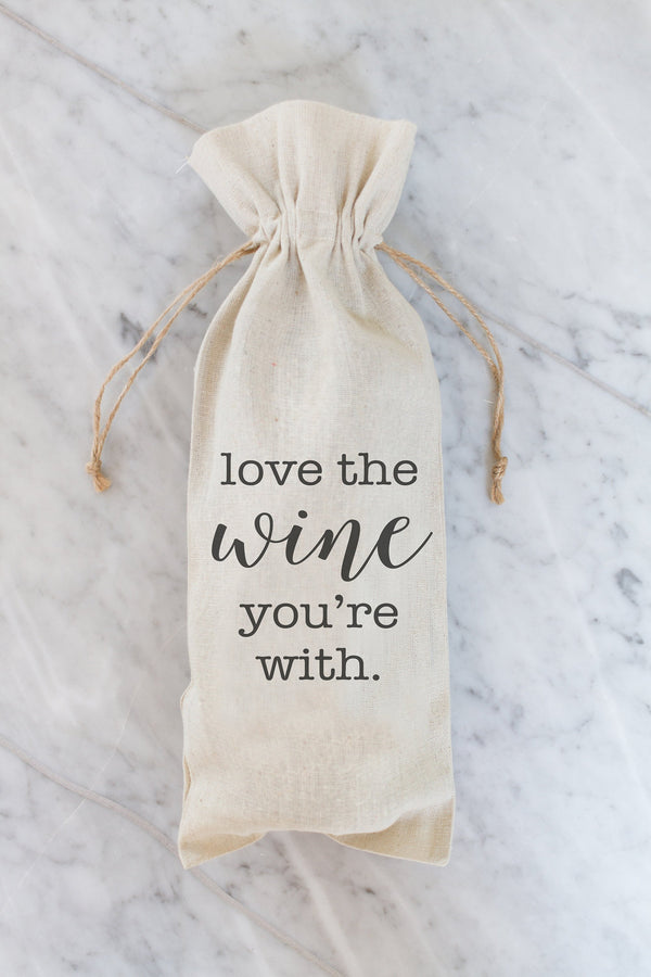 Love The Wine You're With Wine Bag - Porter Lane Home