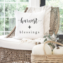 Harvest + Blessings Pillow Cover.