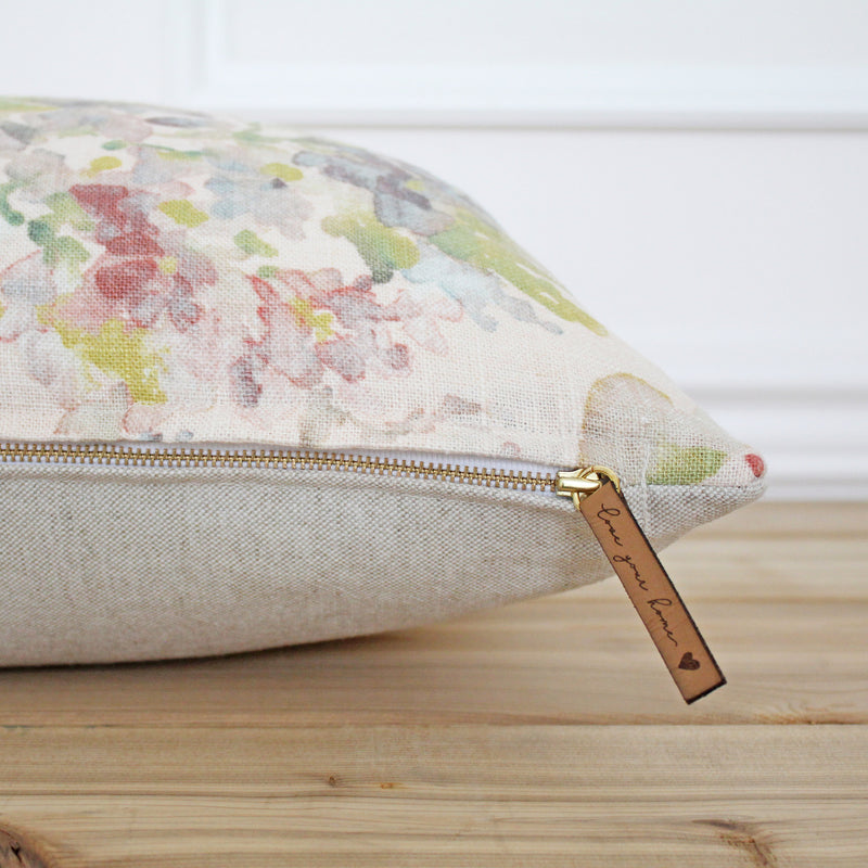 Pink Floral Pillow Cover | Sophie