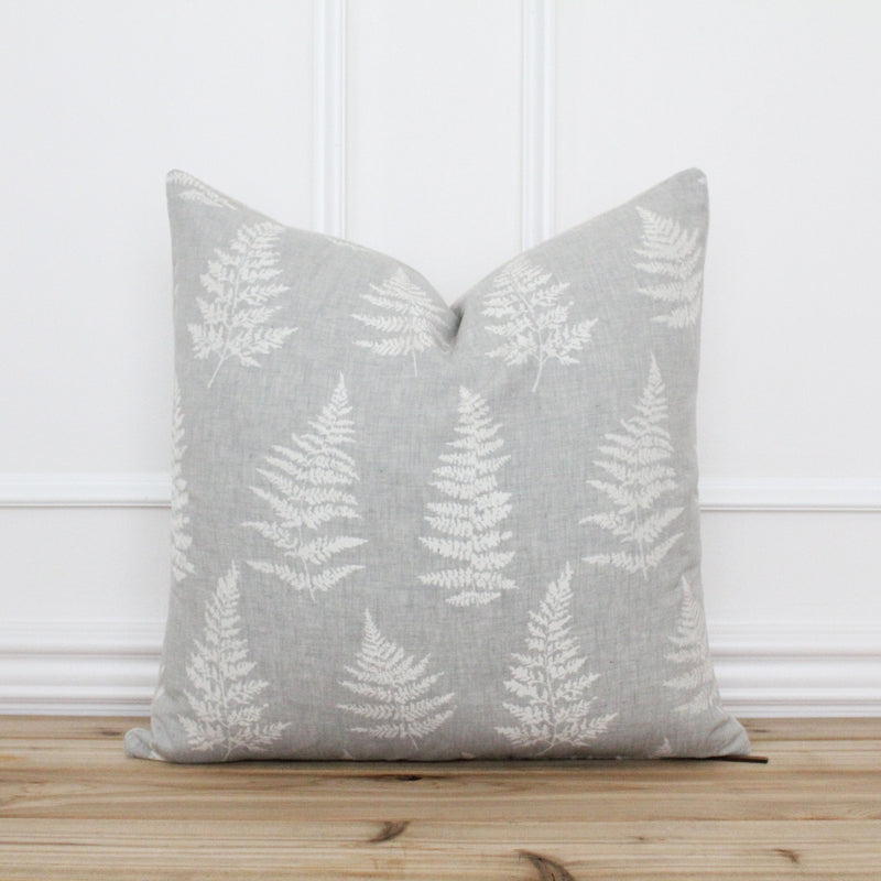 Ivory Fern Pillow Cover | Mila