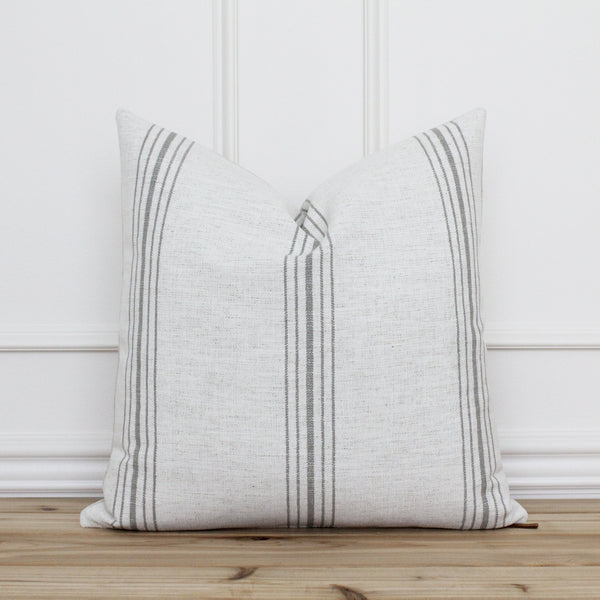 Gray Stripes Pillow Cover | Marlow