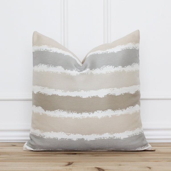 Watercolor Stripe Outdoor Pillow Cover | Nellie