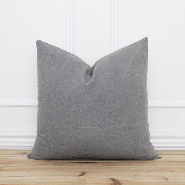 Slate Gray Pillow Cover | Parker Slate