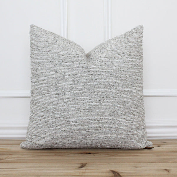 Gray Textured Pillow Cover | Simon