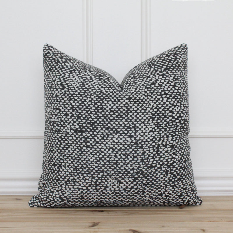 Black and White Dot Outdoor Pillow Cover | Sydney