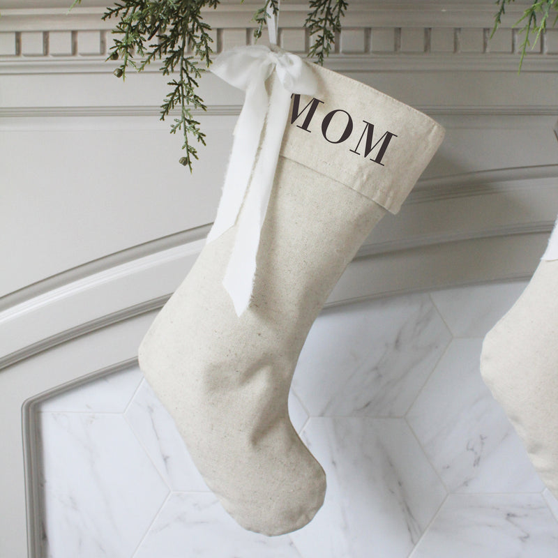Personalized Bow Christmas Stocking – Porter Lane Home