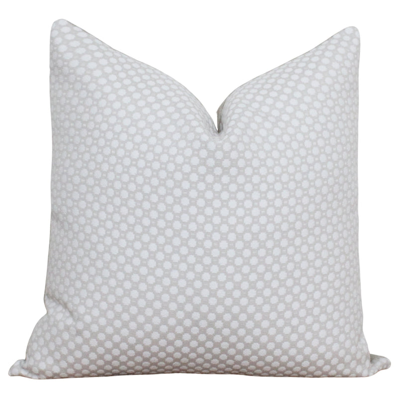 Cream Dot Pillow Cover • Textured Pillow Cover • White Pillow Covers • Designer Pillows • Neutral Throw Pillow • Custom Pillow | Kristen
