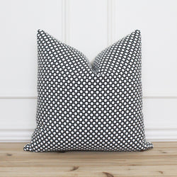 Black Dot Pillow Cover • Farmhouse Pillow Cover • White Polka Dot • Textured Pillow Cover • Designer Accent Pillows • Throw Pillow | Mak