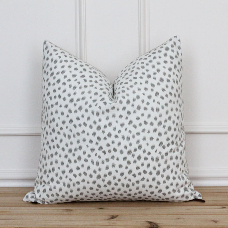 Gray and White Dot Pillow Cover | Mara