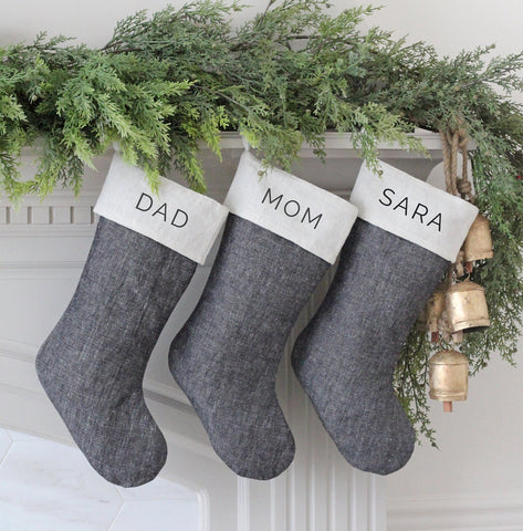 Porter Lane Home Linen Christmas Stocking