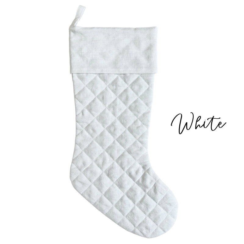 Personalized Quilted Christmas Stocking