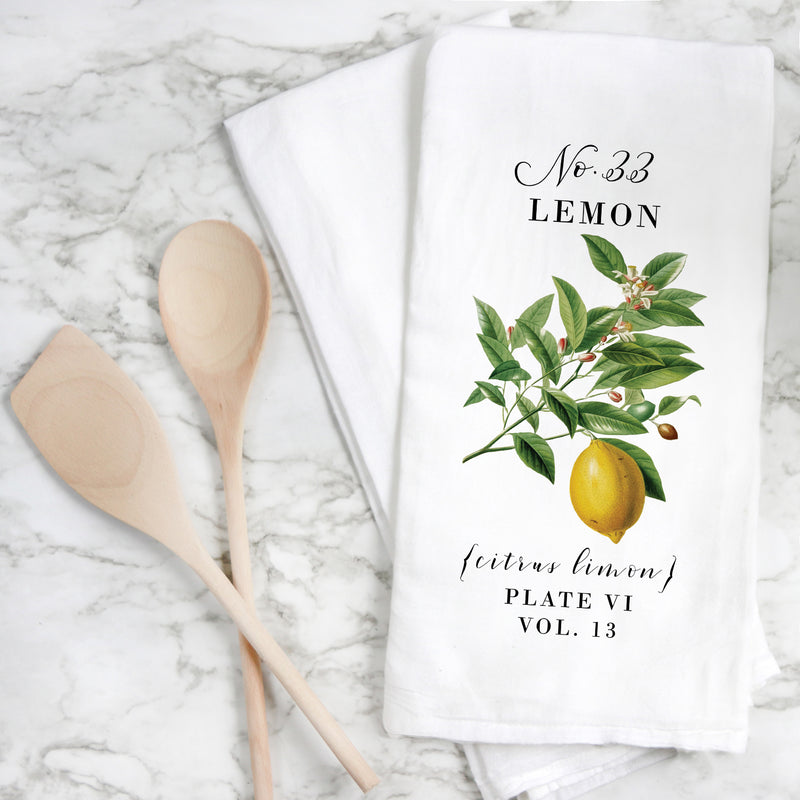 Botanical Lemon Tea Towel