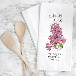 Botanical Lilac Tea Towel