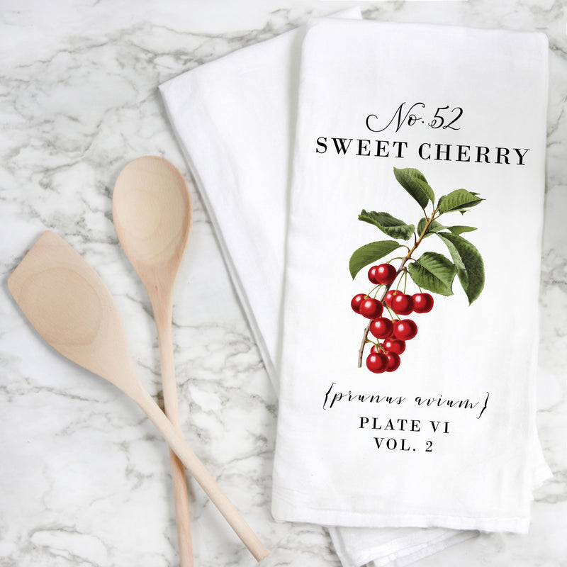 Botanical Sweet Cherry Tea Towel