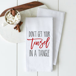 Tinsel in a Tangle Tea Towel